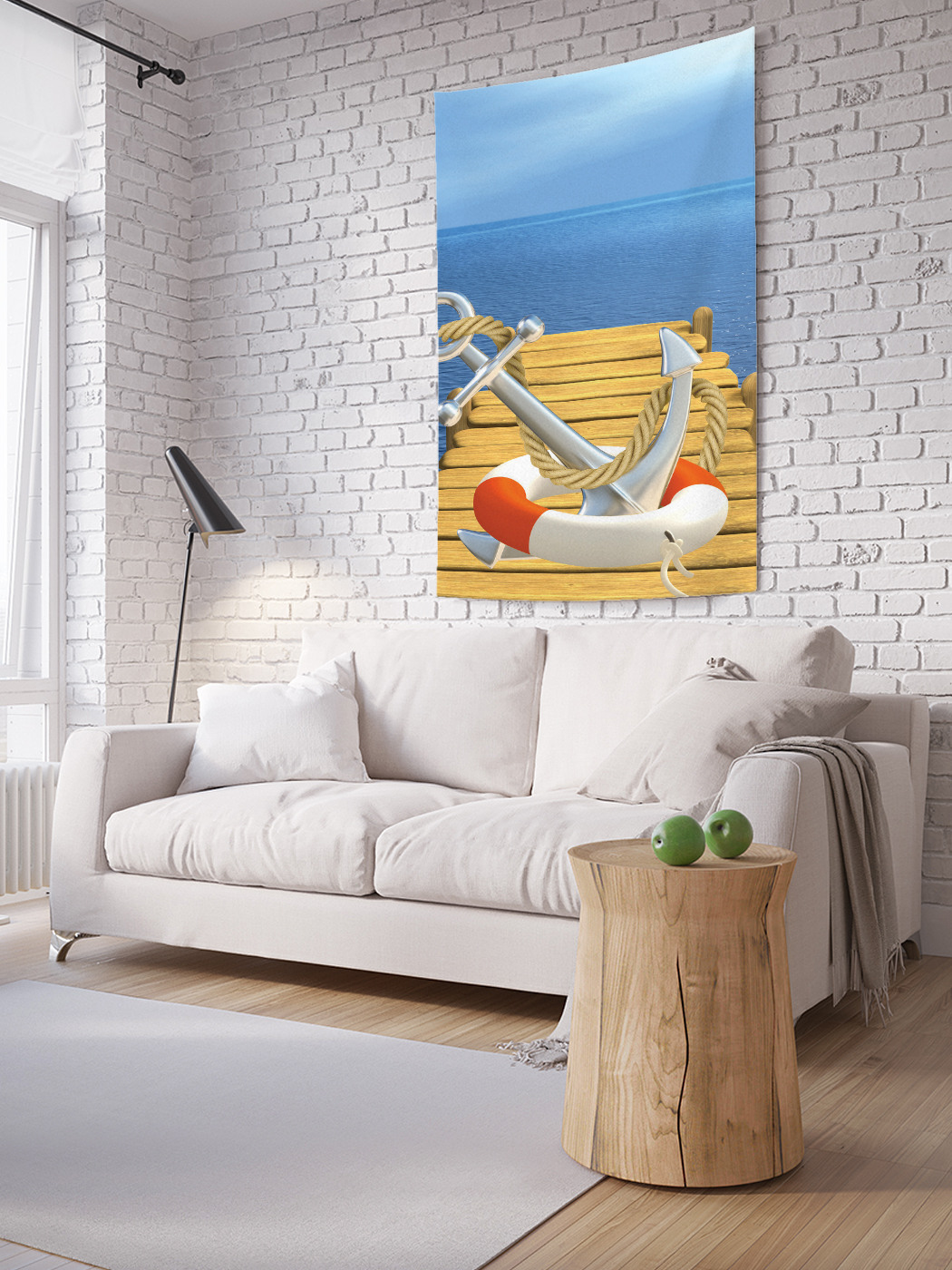 

Вертикальное фотопанно на стену JoyArty Якорь на пирсе 100x150 см, Якорь на пирсе