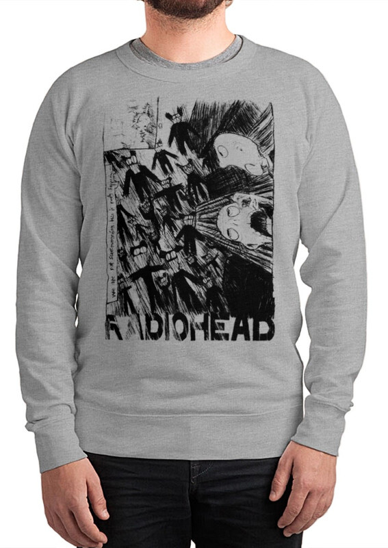 

Свитшот мужской Dream Shirts Radiohead / Рок серый 48 RU, Radiohead / Рок