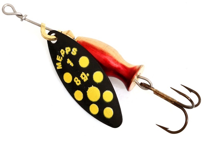 

Блесна AGLIA LONG HEAVY №1 black-black-yellow-dot 8 г Mepps, Черный;желтый, Long Heavy