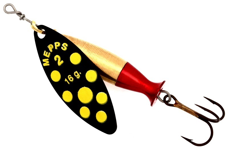 

Блесна AGLIA LONG HEAVY №2 black-black-yellow-dot 16 г Mepps, Черный;желтый, Long Heavy