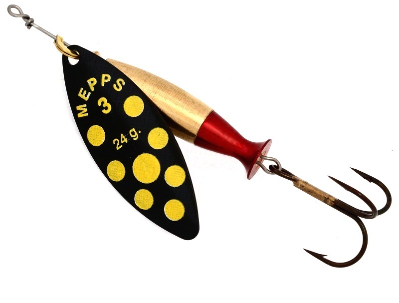 

Блесна AGLIA LONG HEAVY №3 black-black-yellow-dot 24 г Mepps, Черный;желтый, Long Heavy