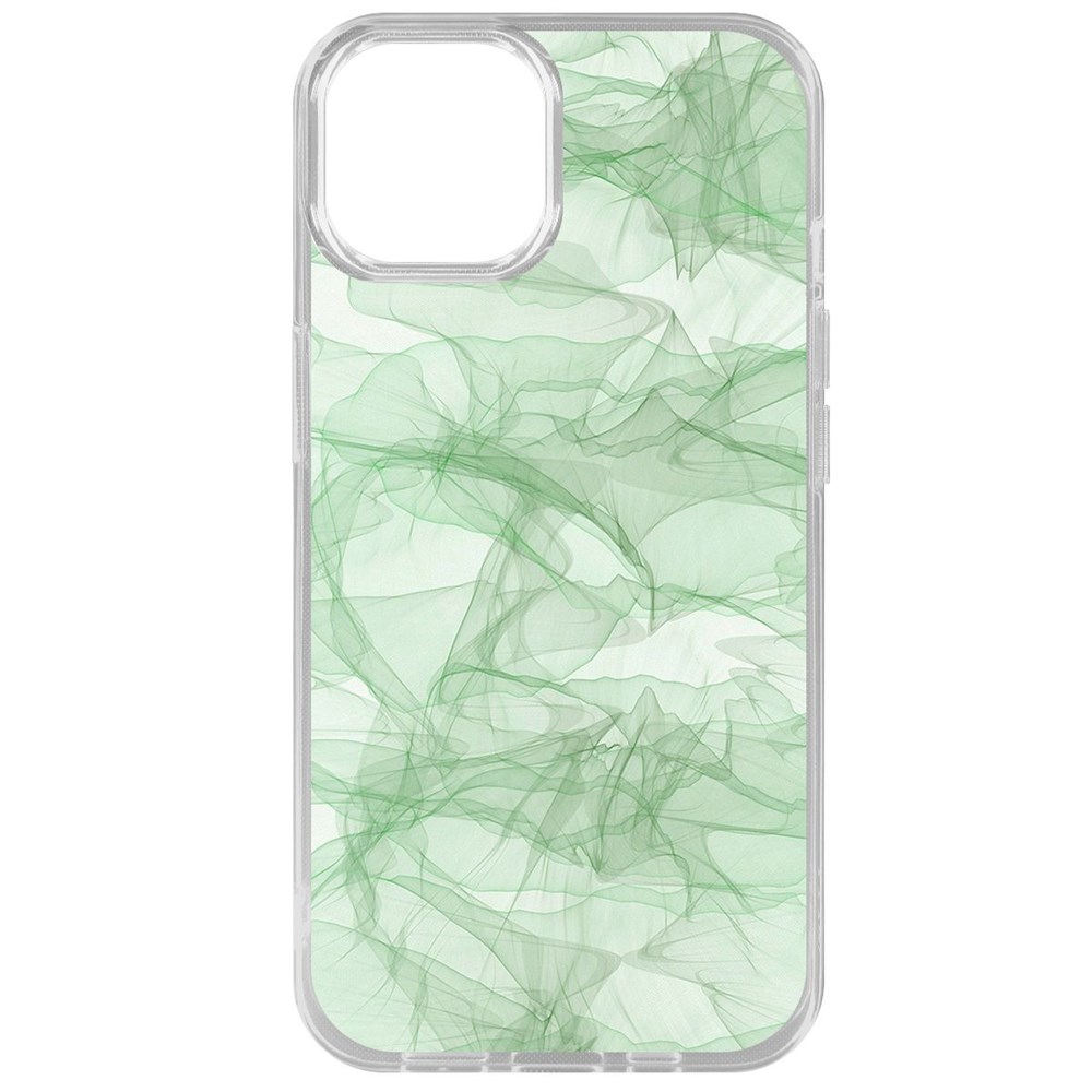 Чехол-накладка Krutoff Clear Case Абстракт 8 для iPhone 15 600015360343 прозрачный