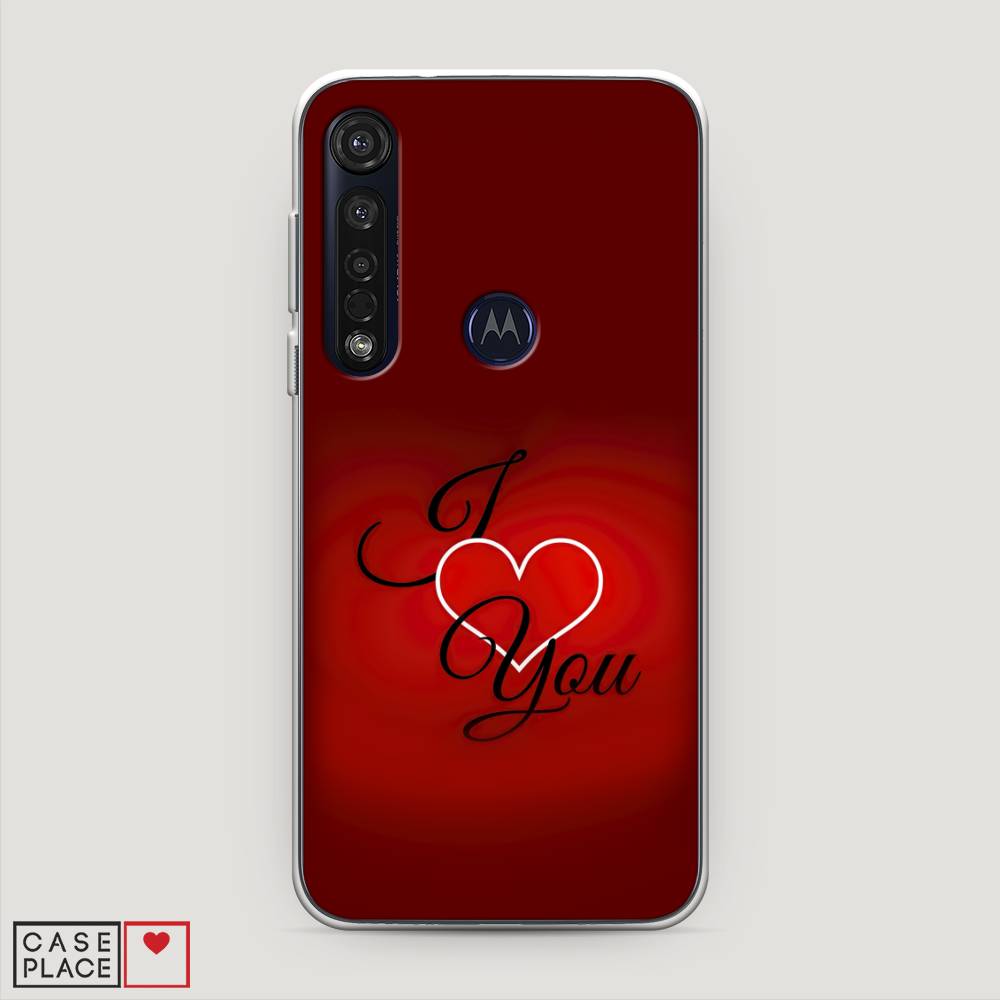 

Чехол Awog на Motorola Moto G8 Plus "I love you 3", Разноцветный, 241450-6