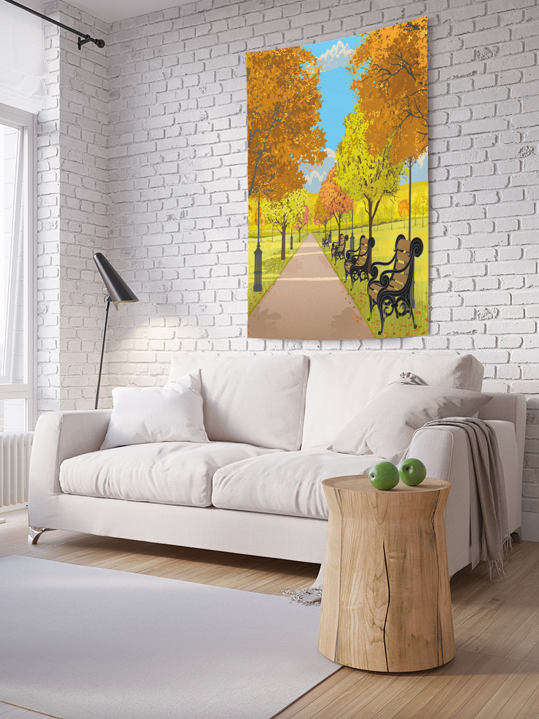 

Вертикальное фотопанно на стену JoyArty Аллея в парке 100x150 см, Аллея в парке