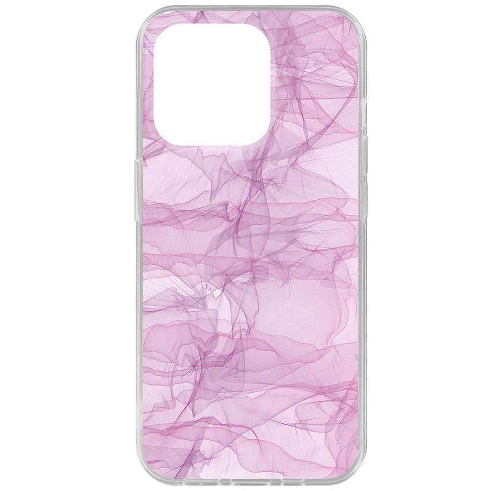 

Чехол-накладка Krutoff Clear Case Абстракт 4 для iPhone 15 Pro, Прозрачный