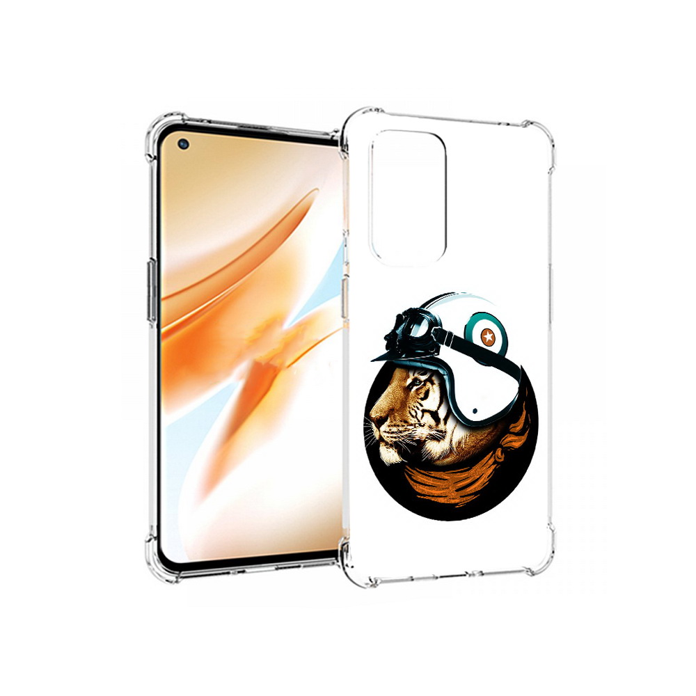 

Чехол MyPads Tocco для OnePlus 9 Pro Тигр в шлеме (PT159597.127.171), Прозрачный, Tocco