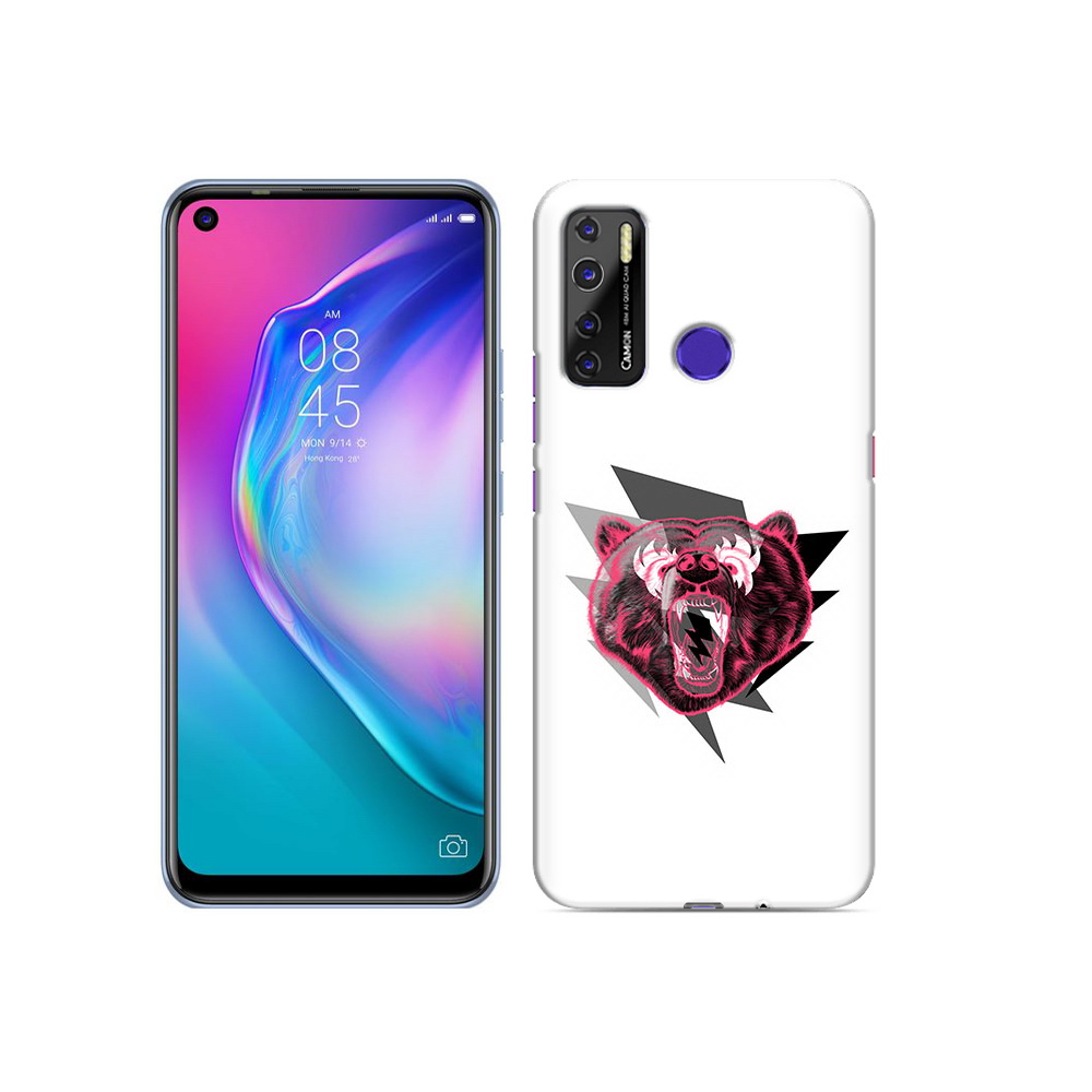 

Чехол MyPads Tocco для Tecno Camon 15 грозовой медведь, Прозрачный, Tocco