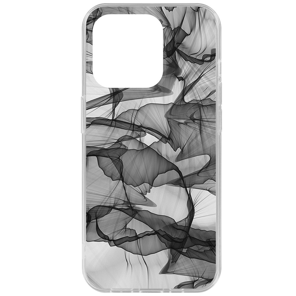 

Чехол-накладка Krutoff Clear Case Абстракт 14 для iPhone 15 Pro, Прозрачный