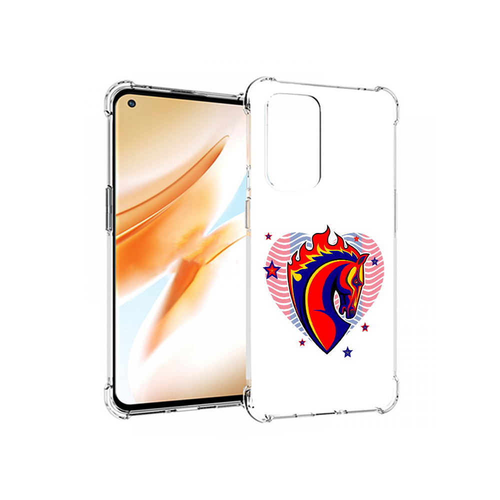 

Чехол MyPads Tocco для OnePlus 9 Pro ФК ЦСЛ Лошадь (PT159597.127.180), Прозрачный, Tocco