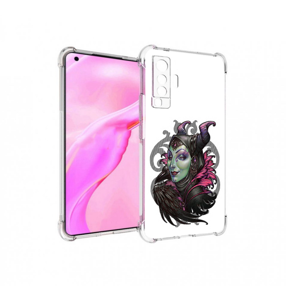 

Чехол MyPads Tocco для Vivo X50 зеленая девушка с вороном (PT226969.391.357), Прозрачный, Tocco