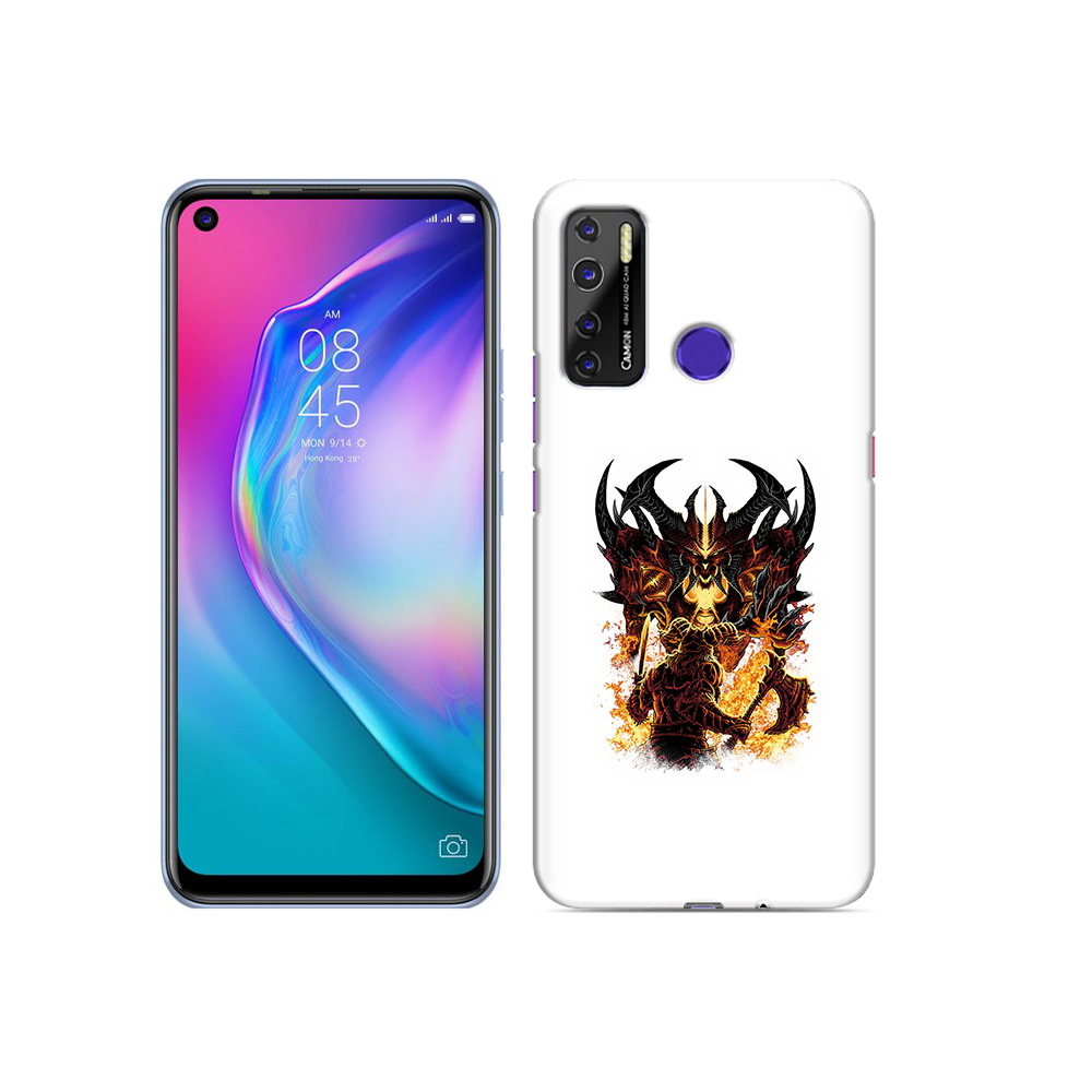 

Чехол MyPads Tocco для Tecno Camon 15 демон shadow fiend, Прозрачный, Tocco