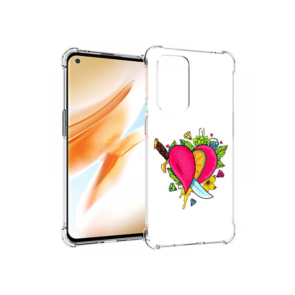 

Чехол MyPads Tocco для OnePlus 9 Pro Фруктовое сердце (PT159597.127.188), Прозрачный, Tocco