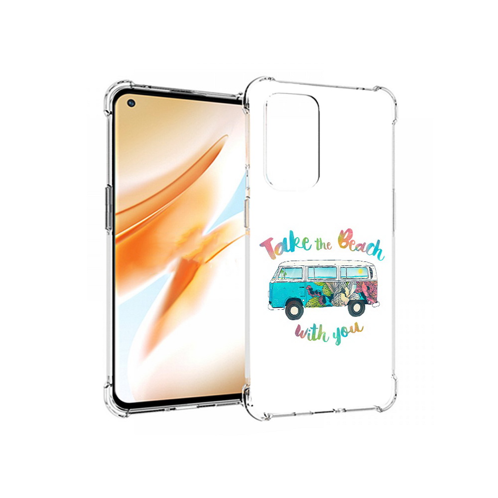 

Чехол MyPads Tocco для OnePlus 9 Pro Хиппи автобус (PT159597.127.190), Прозрачный, Tocco