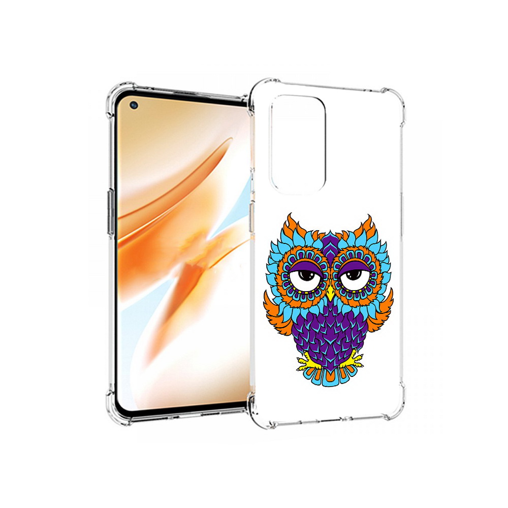 

Чехол MyPads Tocco для OnePlus 9 Pro Цветная сова (PT159597.127.198), Прозрачный, Tocco