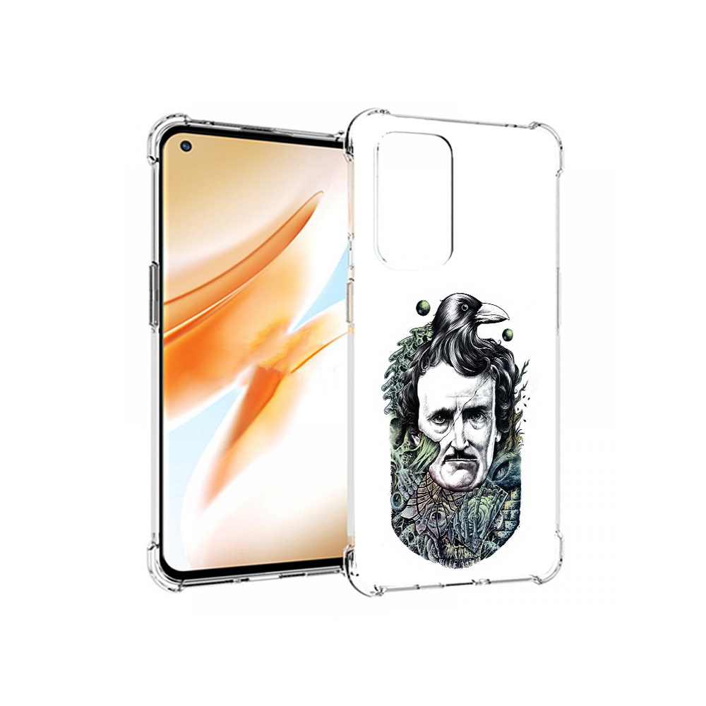 

Чехол MyPads Tocco для OnePlus 9 Pro Эдгар Аллан с вороном (PT159597.127.203), Прозрачный, Tocco