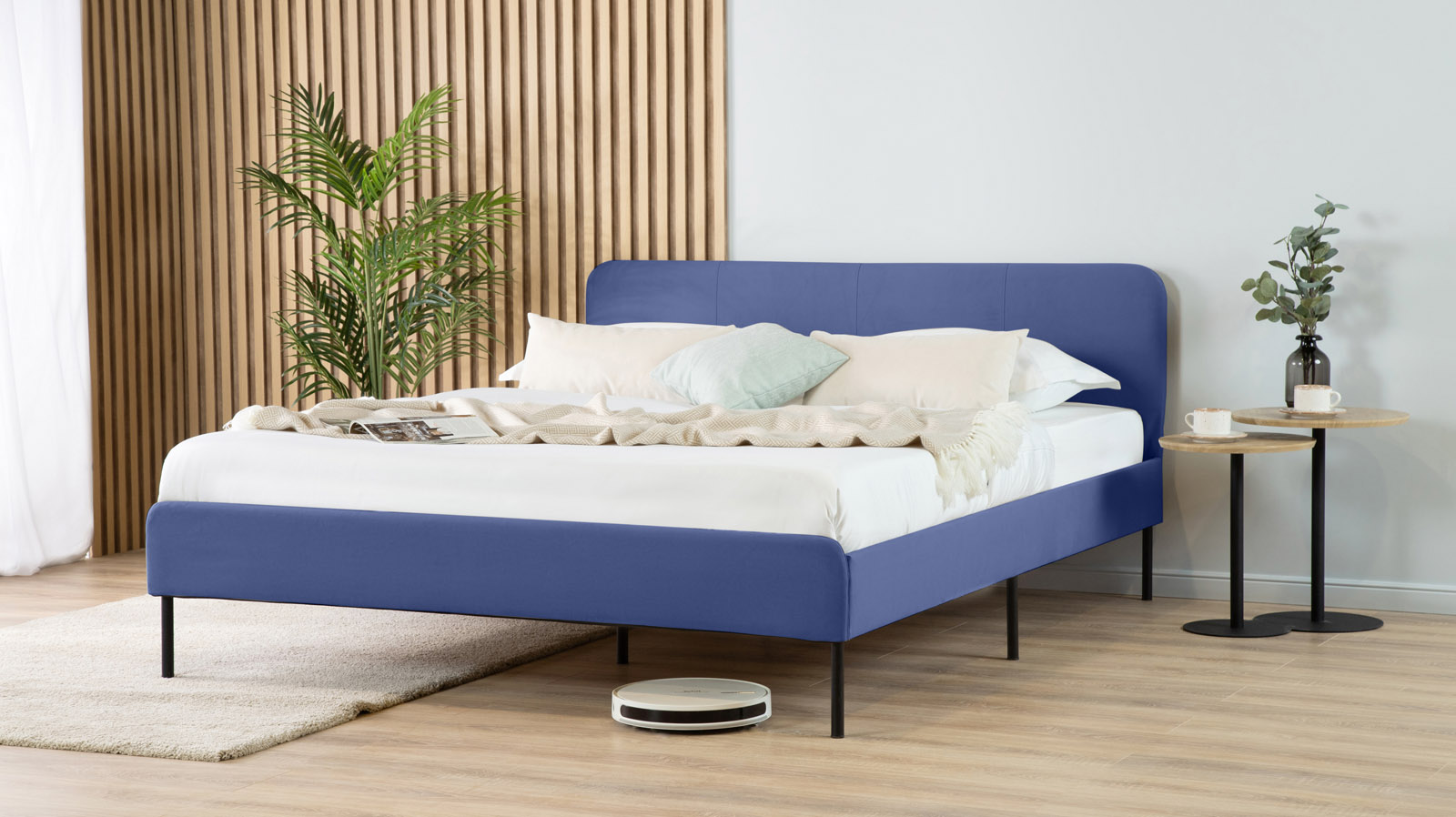 

Кровать Askona Avril Compact Тк. Velutto 48 160x200, Синий, Avril Compact