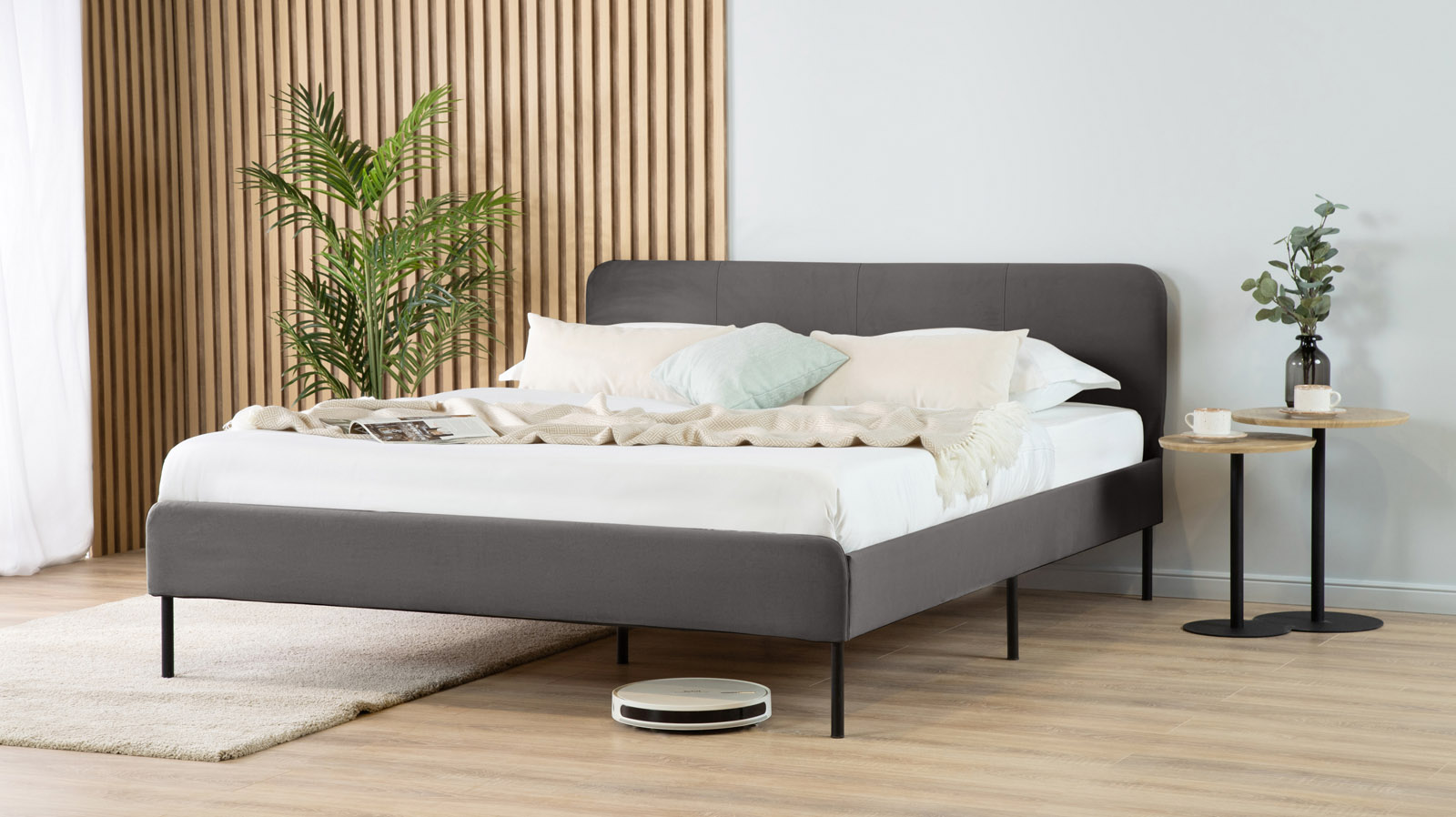 

Кровать Askona Avril Compact Тк. Velutto 32 140x200, Серый, Avril Compact