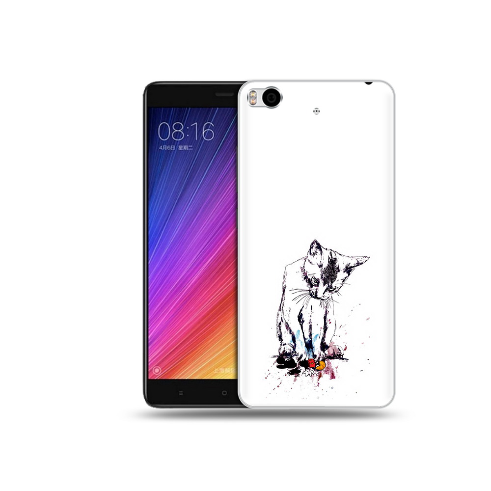 

Чехол MyPads Tocco для Xiaomi Mi 5S кот и микки (PT91899.330.399), Прозрачный, Tocco