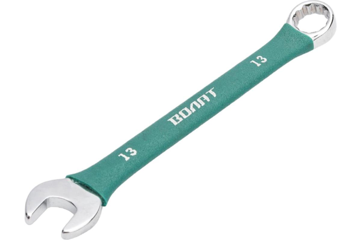 Комбинированный ключ ВОЛАТ 13 мм в прорезиненной оплетке 16060-13 ключ комбинированный 10мм в прорезиненной оплетке волат 16060 10