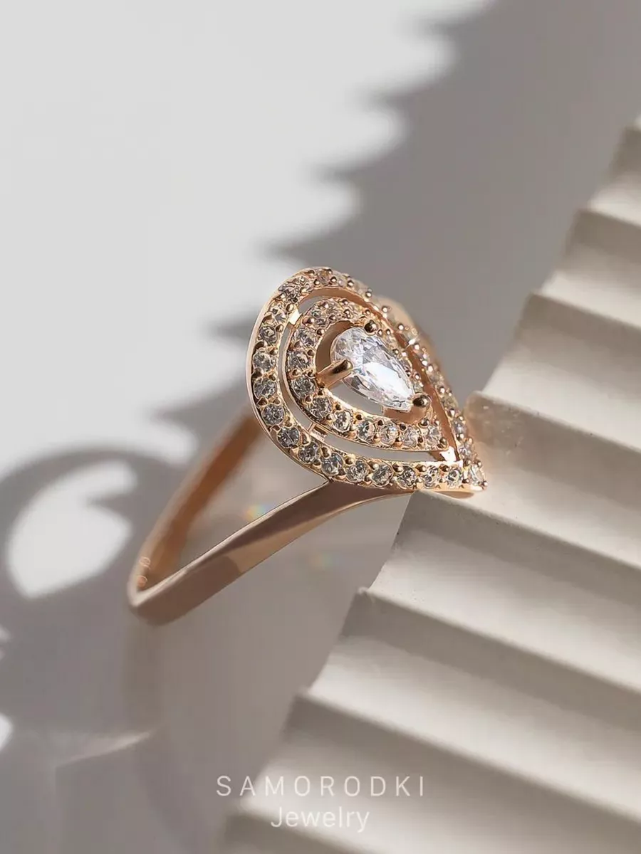 

Кольцо из серебра р.  SamoroDki Jewelry Кольцо1-08-392-12з, фианит, Кольцо1-08-392-12з