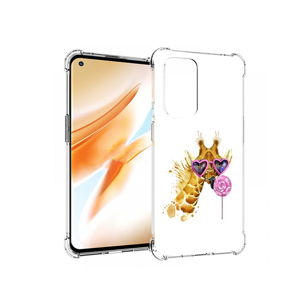 

Чехол MyPads Tocco для OnePlus 9 Pro акварельный жираф (PT159597.127.217), Прозрачный, Tocco