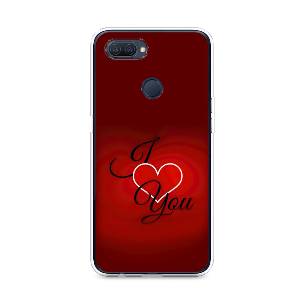 фото Силиконовый чехол "i love you 3" на oppo a12 awog