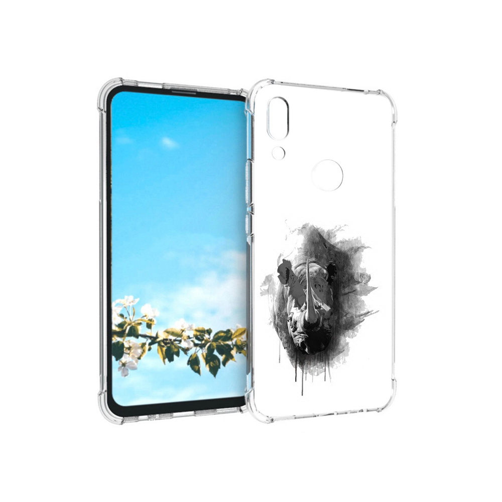 

Чехол MyPads Tocco для Huawei P Smart Z носорог, Прозрачный, Tocco