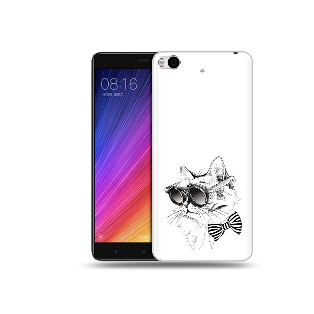 

Чехол MyPads Tocco для Xiaomi Mi 5S крутая кошка в очках (PT91899.330.421), Прозрачный, Tocco