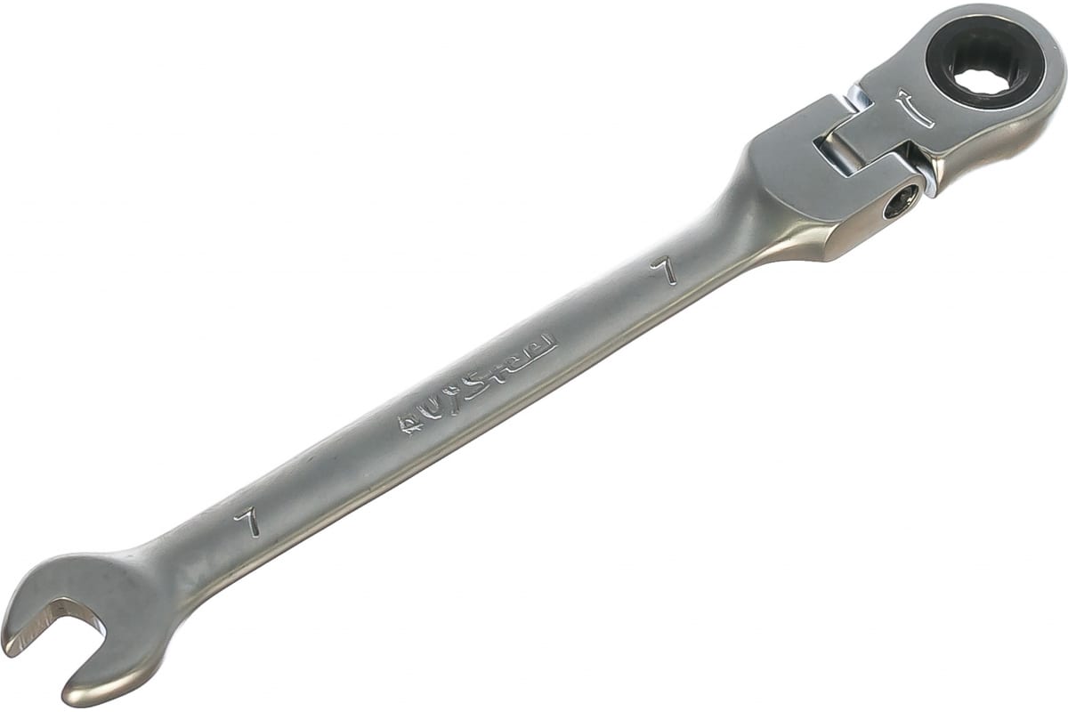 

Комбинированный ключ трещоточный с шарниром 7мм AV Steel AV-315207