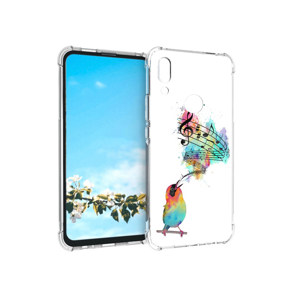 Чехол MyPads Tocco для Huawei P Smart Z певчая птичка