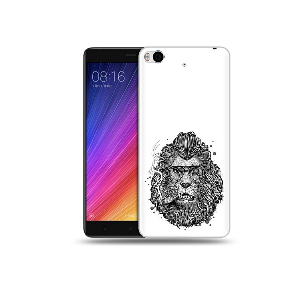 

Чехол MyPads Tocco для Xiaomi Mi 5S курящий лев (PT91899.330.432), Прозрачный, Tocco