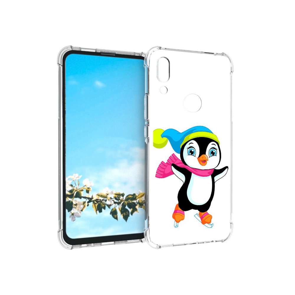 

Чехол MyPads Tocco для Huawei P Smart Z пингвин на коньках, Прозрачный, Tocco