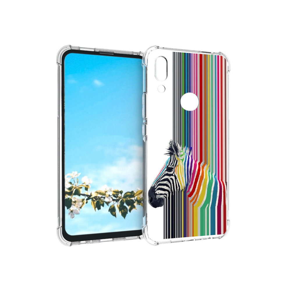 

Чехол MyPads Tocco для Huawei P Smart Z радужная зебра, Прозрачный, Tocco