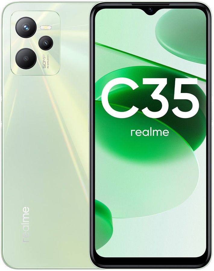 

СМАРТФОН REALME RMX3511 (С35) 4/128ГБ ЦВЕТ: ЗЕЛЕНЫЙ (GLOWING GREEN)