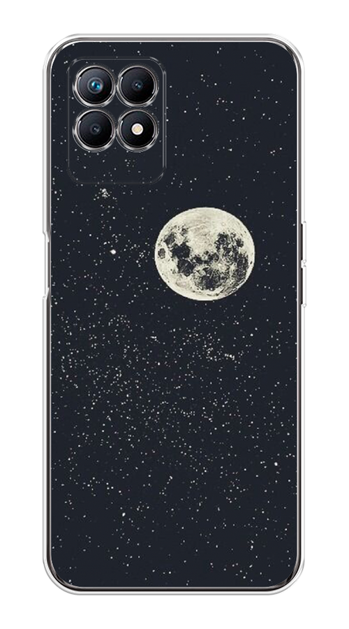 

Чехол на Realme 8i "Полнолуние", Красный, 257350-2