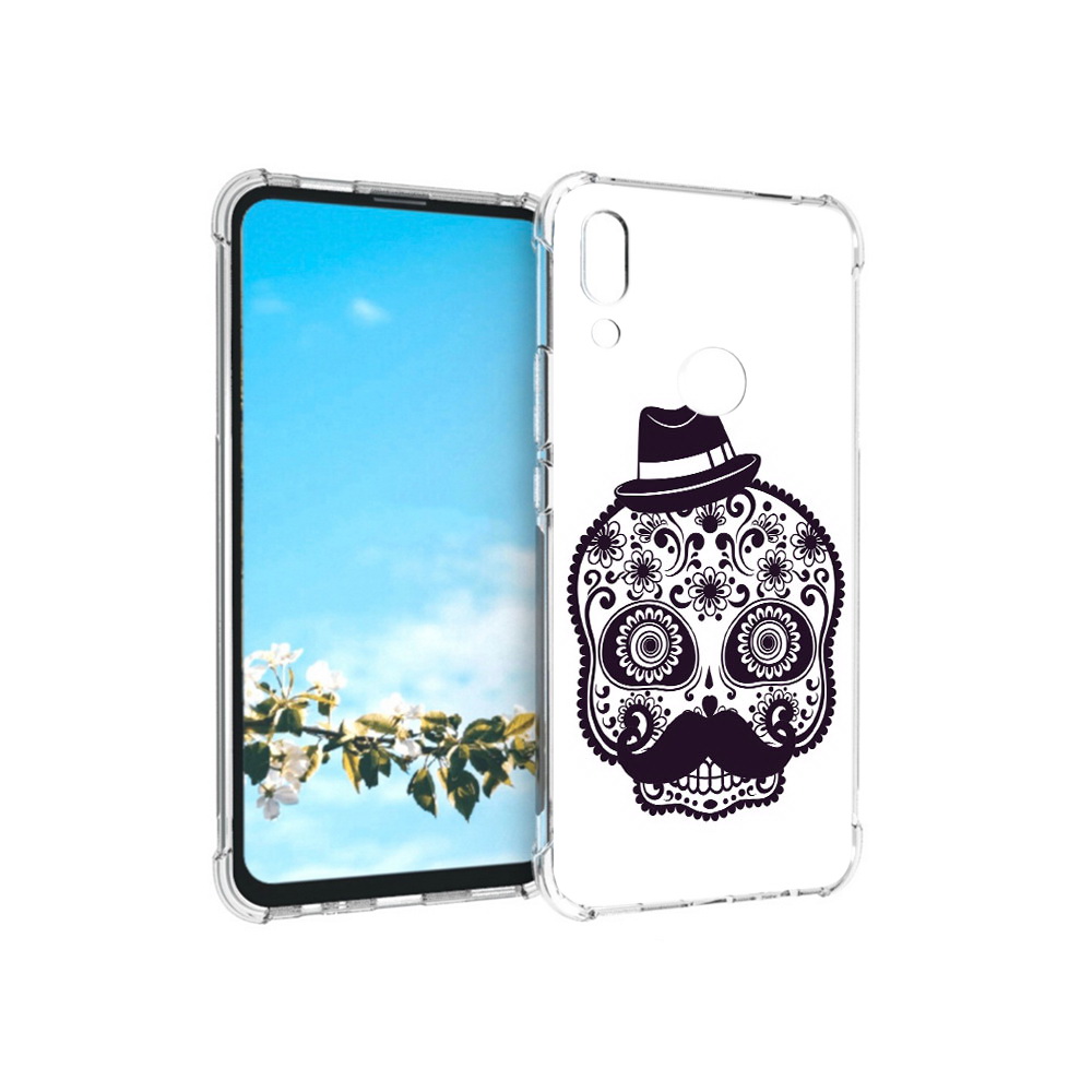 

Чехол MyPads Tocco для Huawei P Smart Z разрисованный скелет, Прозрачный, Tocco