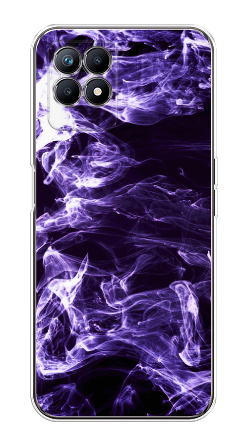 

Чехол на Realme 8i "Фиолетовый дым", Фиолетовый;белый;черный, 257350-3