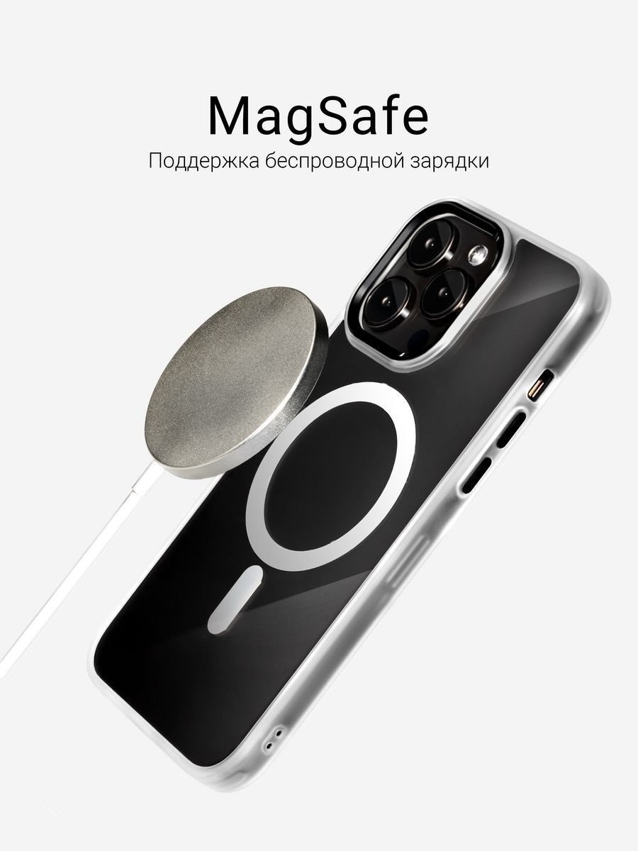 

Чехол на iphone X/XS MagSafe, Черный;прозрачный, iPhone X/XS