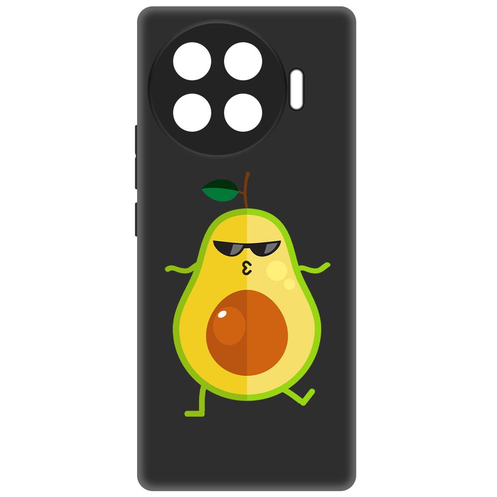 

Чехол-накладка Krutoff Soft Case Авокадо Стильный для TECNO Spark 20 Pro+ черный