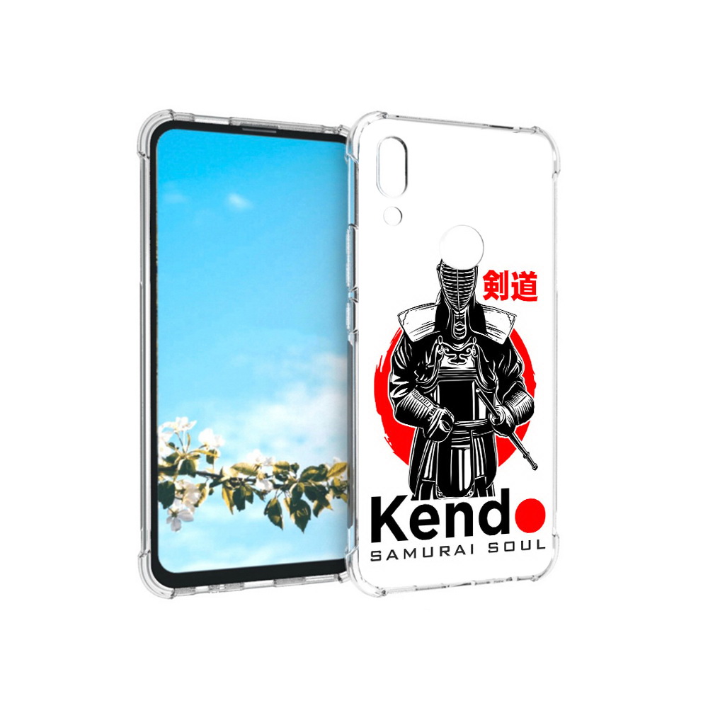 

Чехол MyPads Tocco для Huawei P Smart Z рисованый самурай, Прозрачный, Tocco