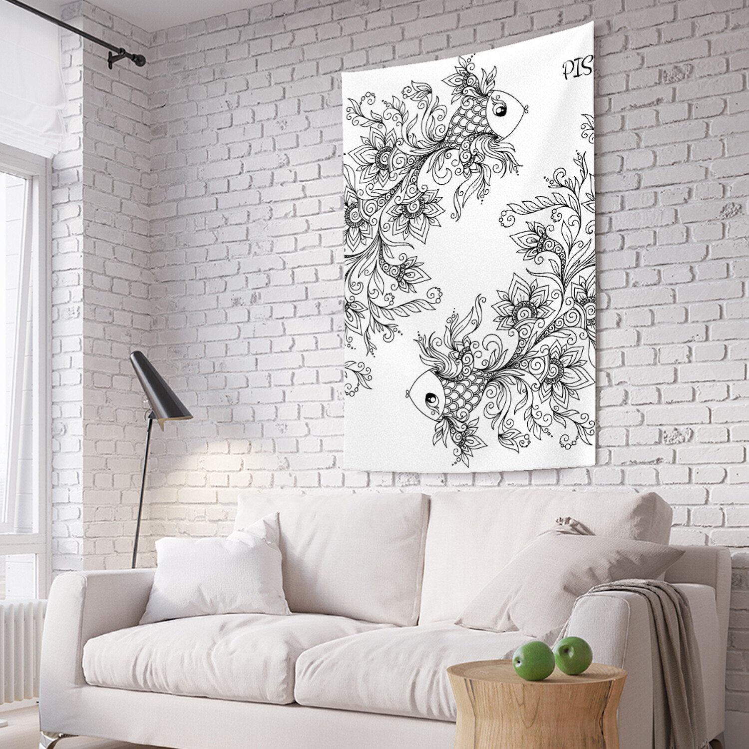 

Вертикальное фотопанно на стену JoyArty Травянистые рыбы 150x200 см, Травянистые рыбы