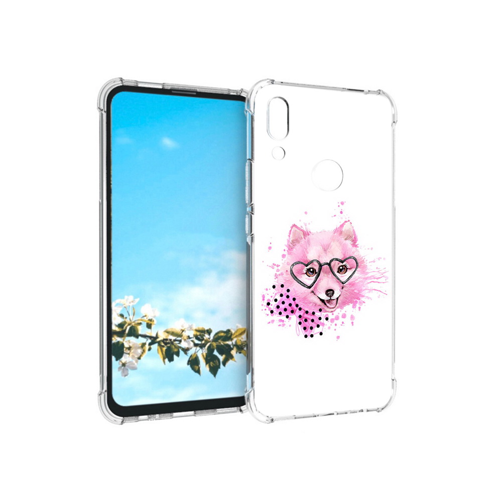 

Чехол MyPads Tocco для Huawei P Smart Z розовый волченок, Прозрачный, Tocco