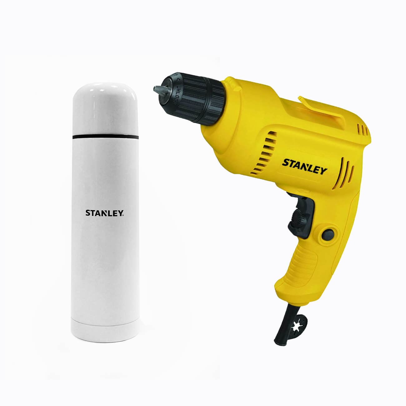 Дрель сетевая безударная STANLEY STDR5510C-RU 550 Вт + Термос