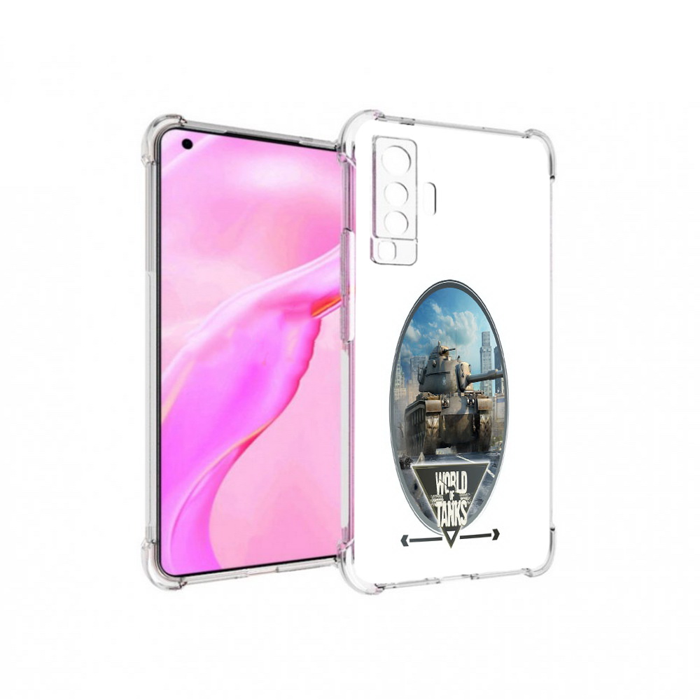 

Чехол MyPads Tocco для Vivo X50 игра с танками (PT226969.391.375), Прозрачный, Tocco