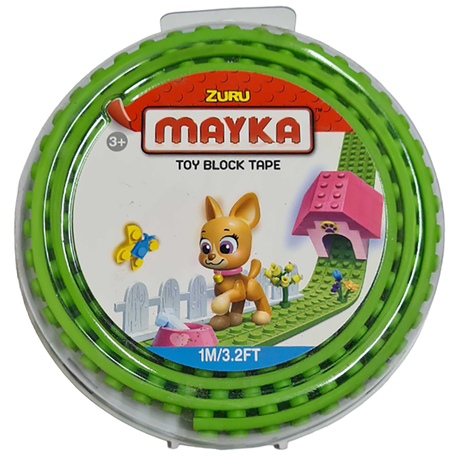 

Гибкая лента-скотч для кубиков Zuru "Mayka" 1м/1,5см, светло-зеленая, 1м/1,5см