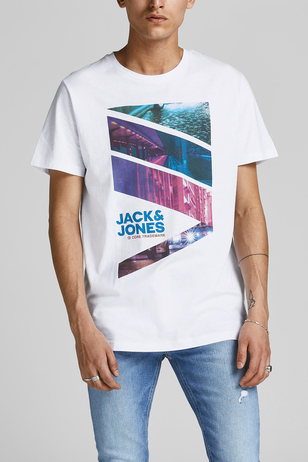 фото Футболка мужская jack & jones 12192238 белая l