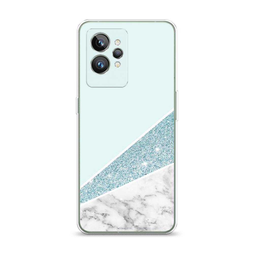 

Чехол Awog на Realme GT 2 Pro "Мрамор с голубыми блестками", Разноцветный, 258650-3