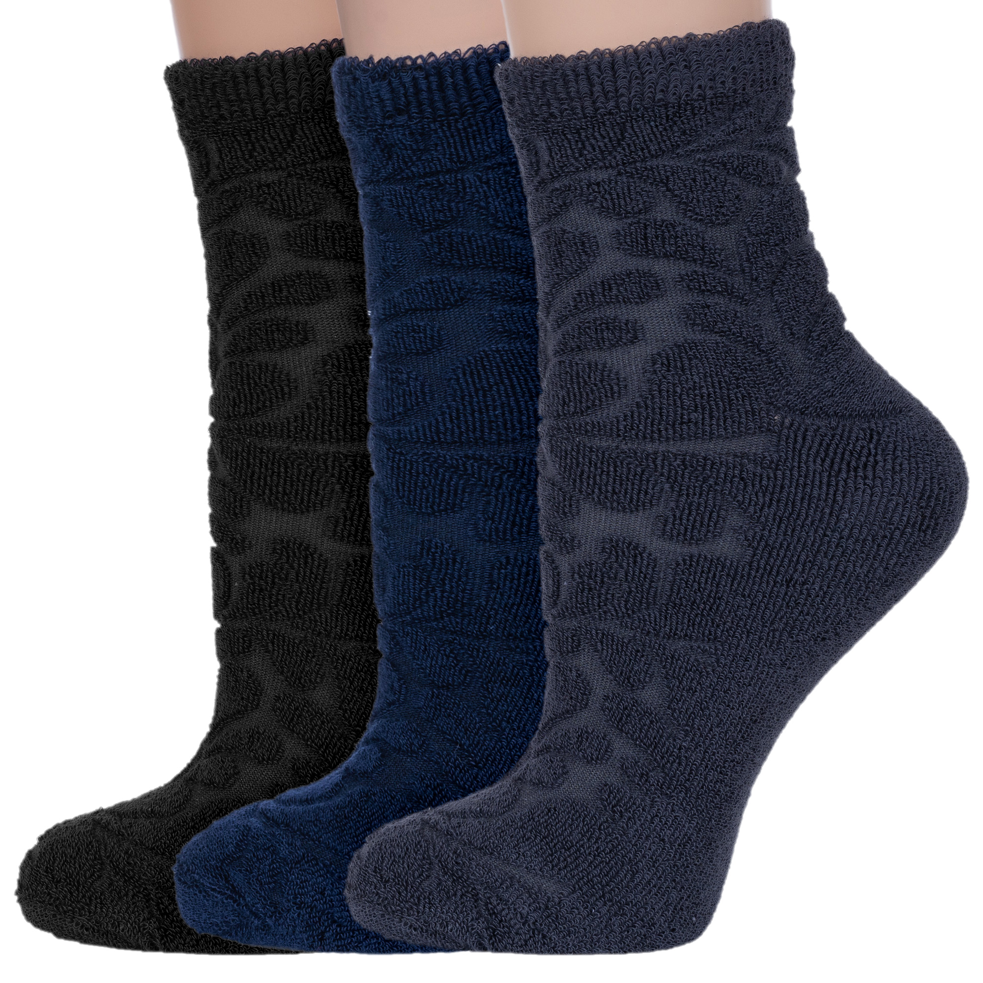 

Носки детские Rusocks 3-Д-33301, черный; синий; серый, 22-24, 3-Д-33301