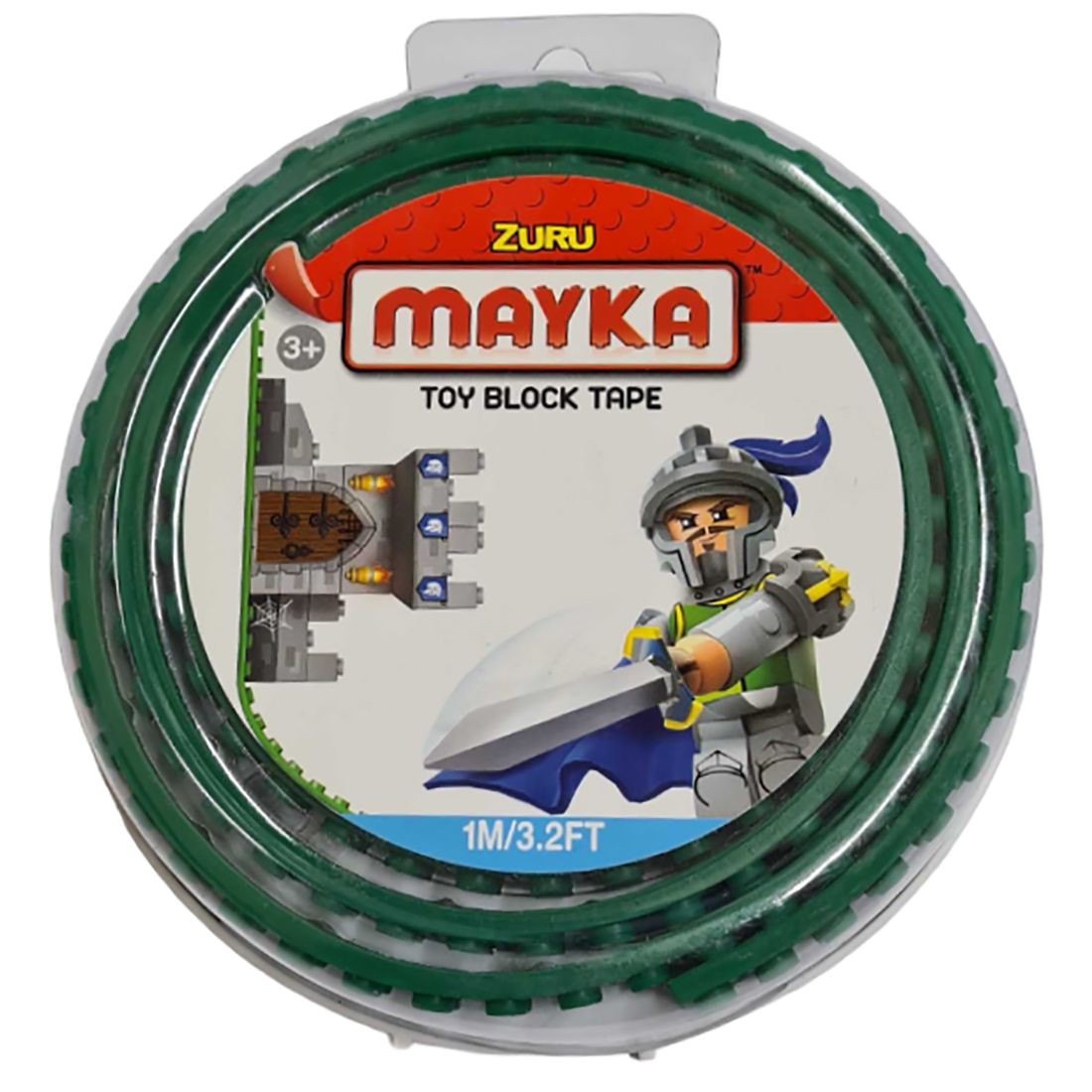 

Гибкая лента-скотч для кубиков Zuru "Mayka" 1м/1,5см, темно-зеленая, 1м/1,5см