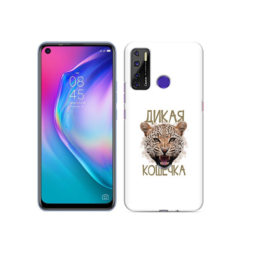 

Чехол MyPads Tocco для Tecno Camon 15 дикая кошечка, Прозрачный, Tocco